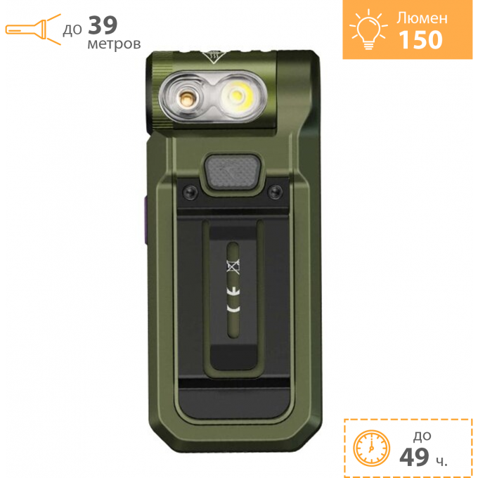 Фонарь FENIX SW05R-UV зеленый + Подарок SW05R-UVgr