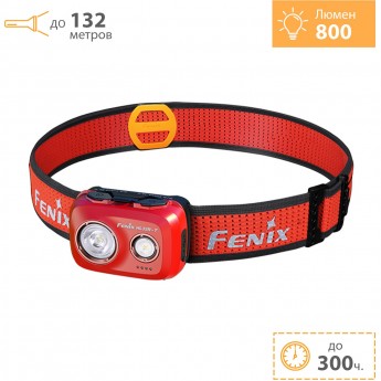 Налобный фонарь FENIX HL32R-T Red + Подарок